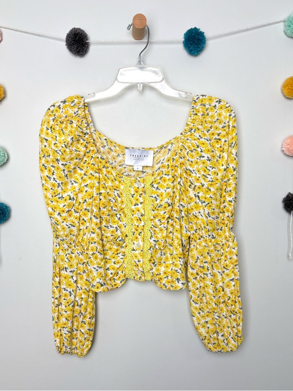 The Shirt By Rochelle Behrens Yellow Floral Blouse